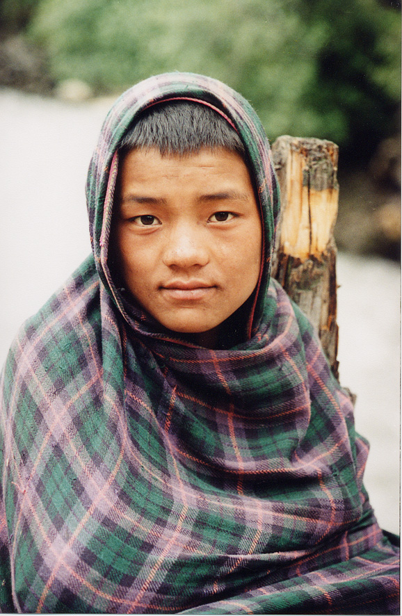 Young Man In A Wrap / Nepal / Takuri - Click Image to Close
