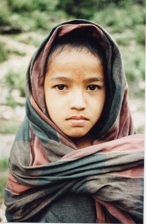 Child In Wrap / Nepal / Takuri - Click Image to Close