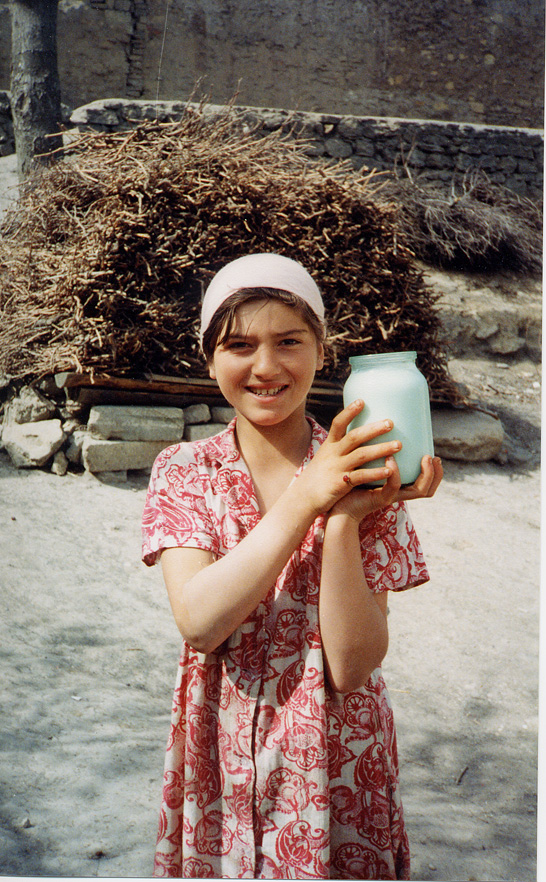 Girl Holding Jar, Dagestan / Russia - Click Image to Close