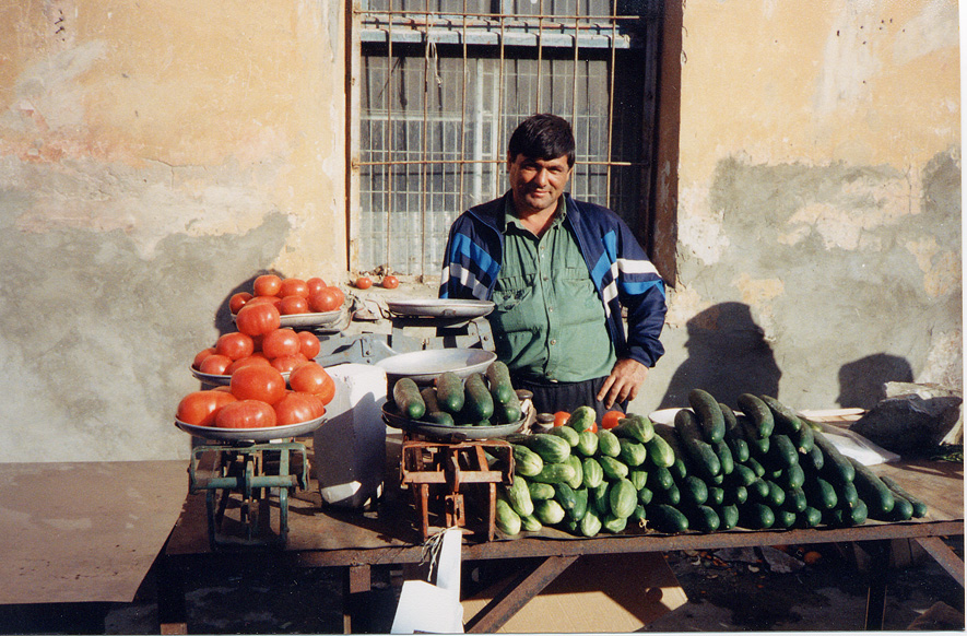 Man Selling Vegatables, Dagestan / Russia