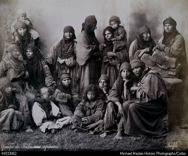 Bedouin Family Traveling / Morocco / Bedouin - Click Image to Close