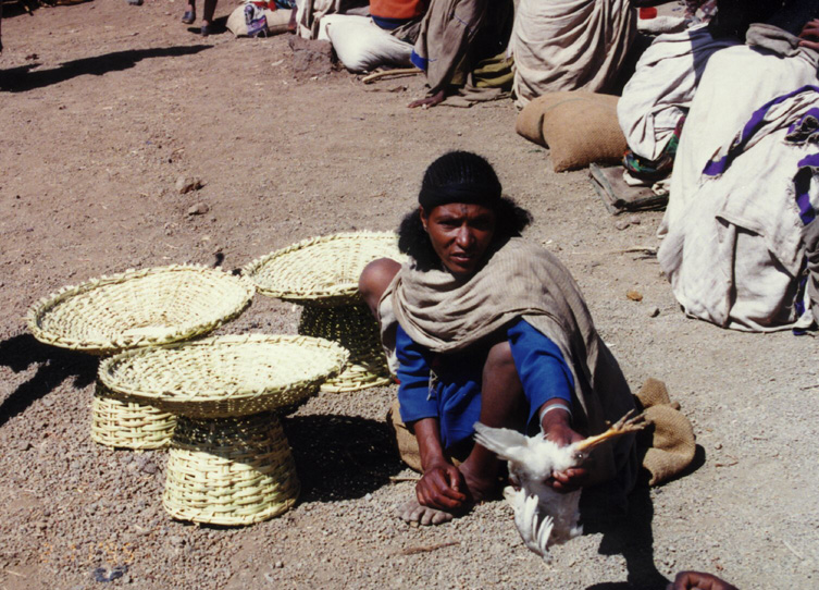 Woman At Market / Ethiopia - Click Image to Close