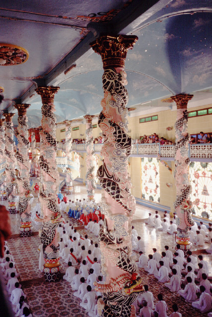 Temple Of The Religion Called Caodism / Vietnam - Click Image to Close