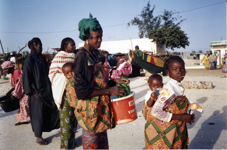 Senegalese Woman, Man From Moor People / Senegal - Click Image to Close