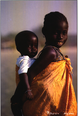 Woman And Son / Senegal - Click Image to Close