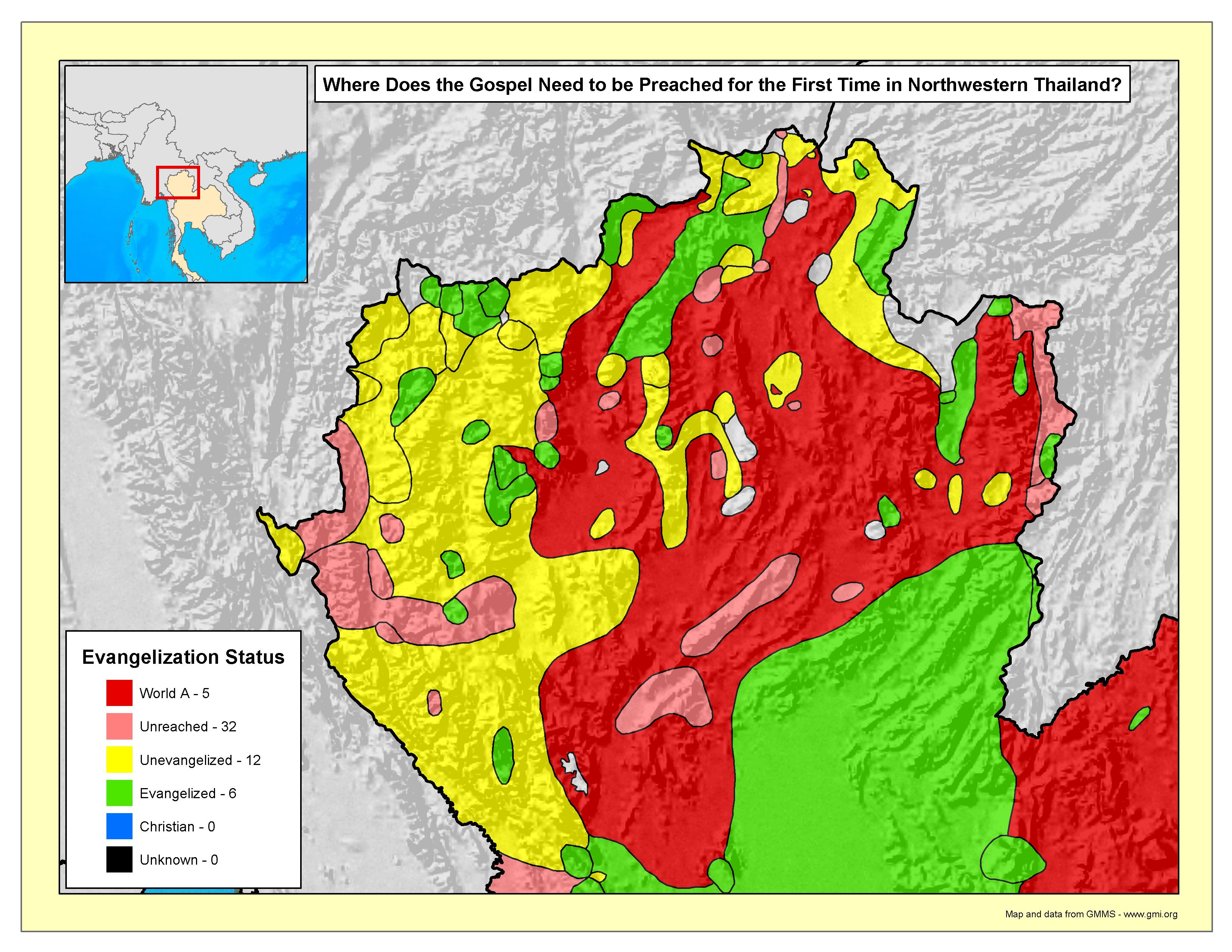 Where Does the Gospel Need to be Preached in NW Thailand?