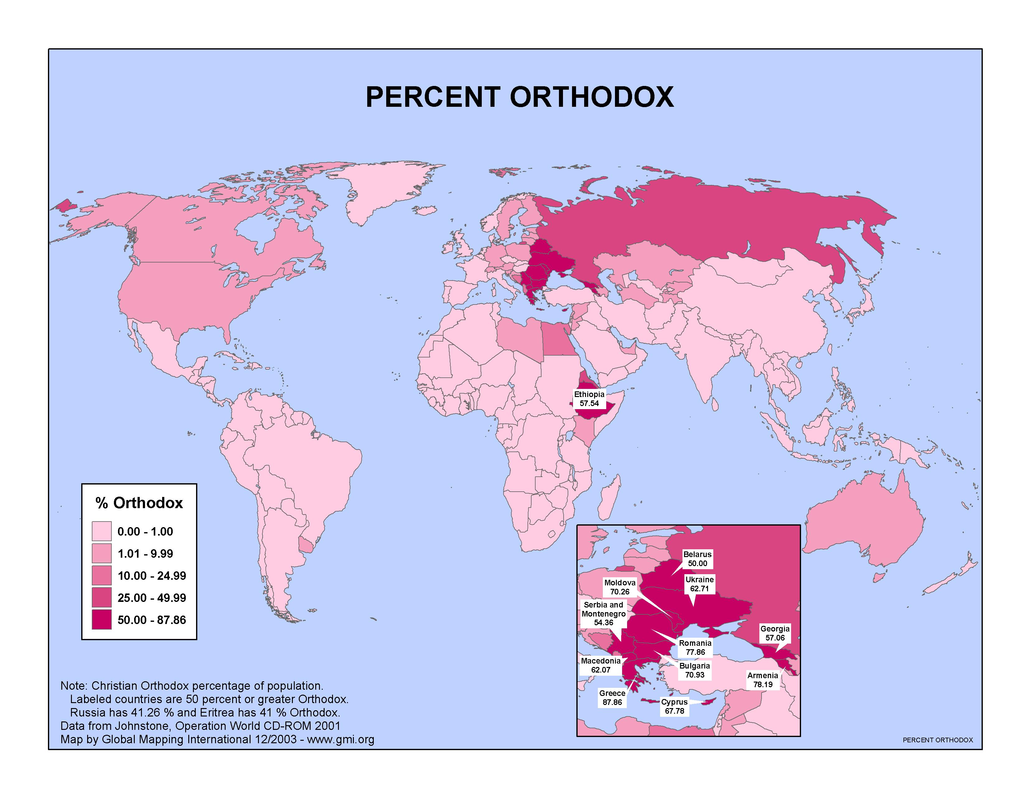 Percent Orthodox