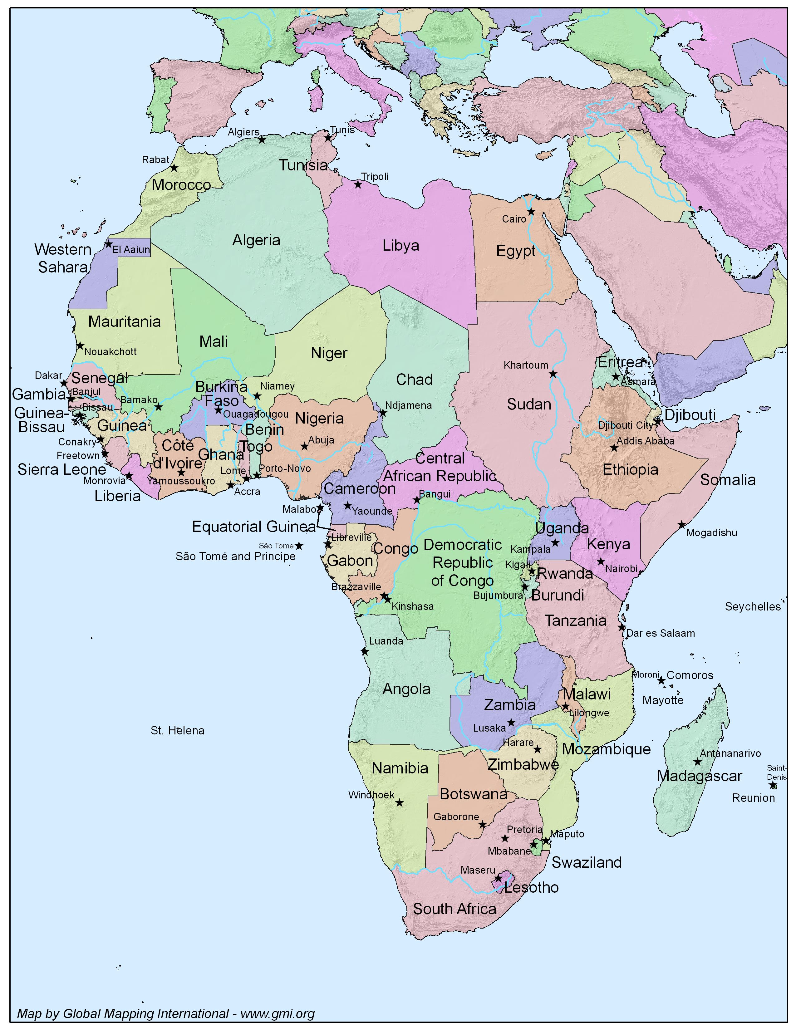 Political Map of Africa