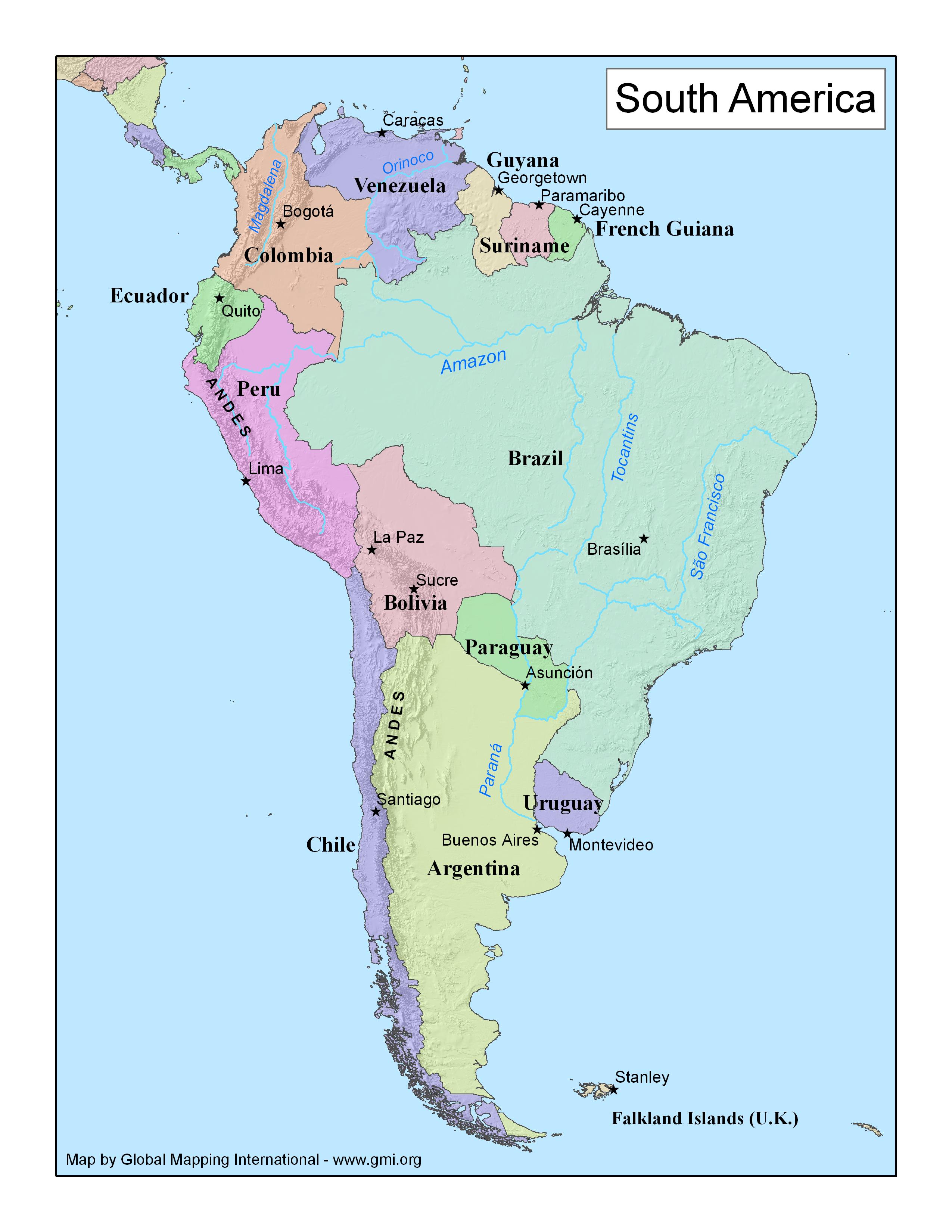 South America - Click Image to Close