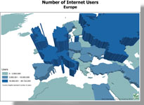 Number of Internet Users - Europe - Click Image to Close