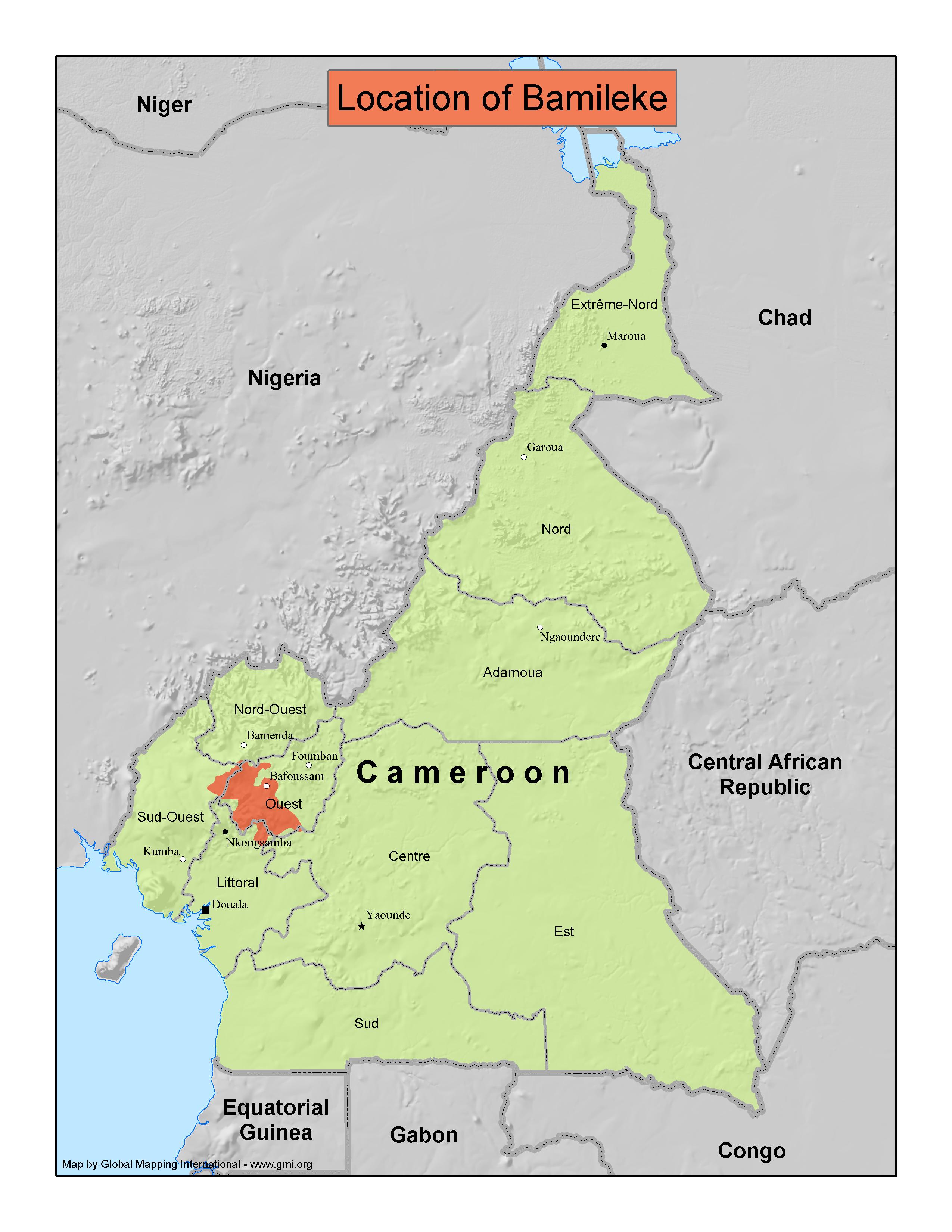 Location of Bamileke - Click Image to Close