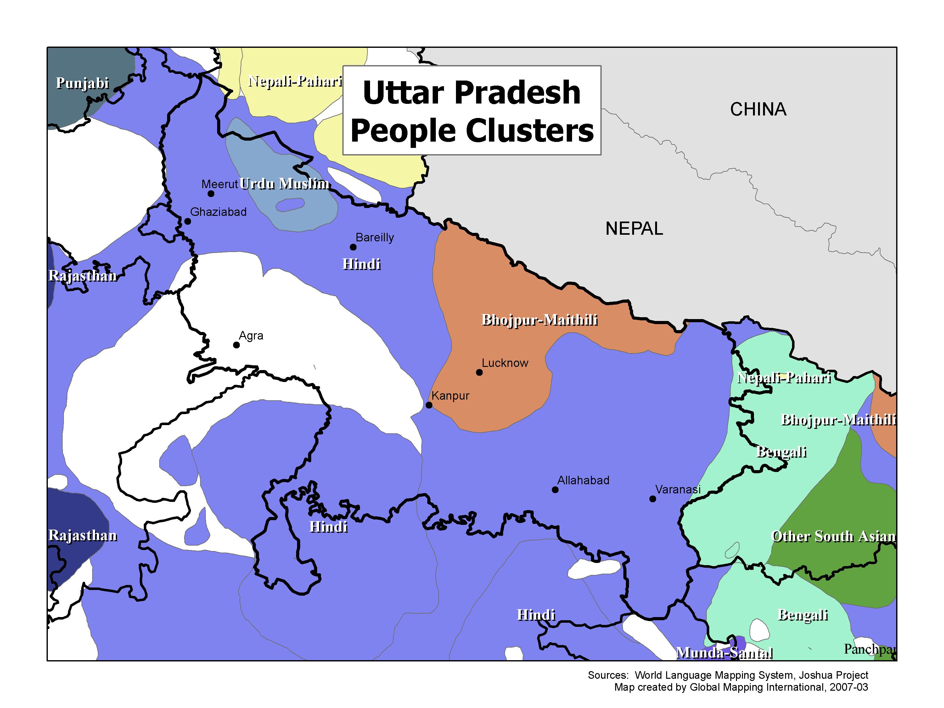 Uttar Pradesh People Clusters - Click Image to Close