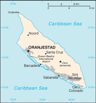 Aruba map (World Factbook)