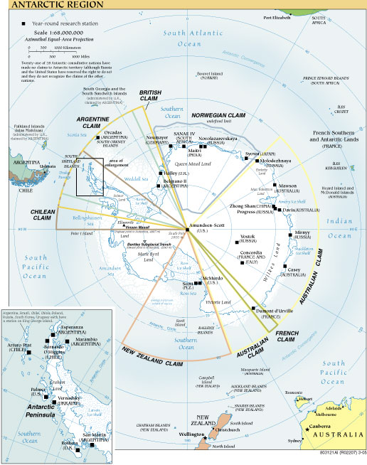 Antarctic Region - Click Image to Close