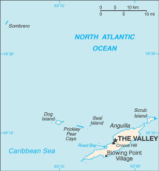 Anguilla map (World Factbook)
