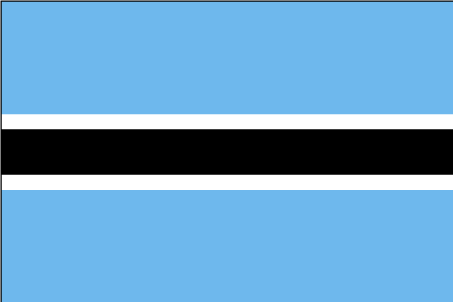 Botswana flag - Click Image to Close