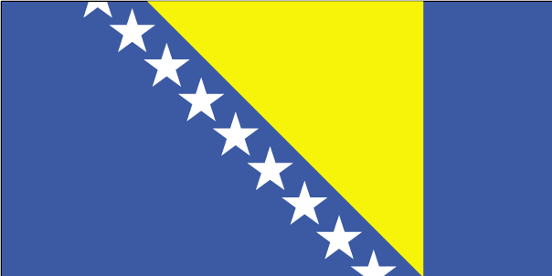 Bosnia and Herzegovina flag - Click Image to Close