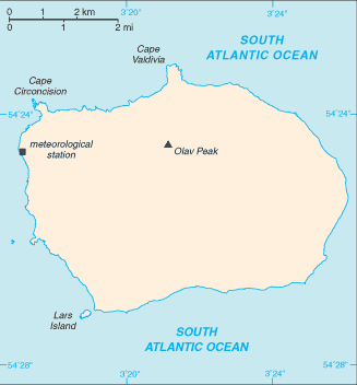 Bouvet Island map (World Factbook) - Click Image to Close