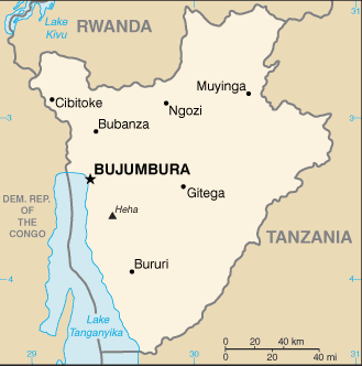 Burundi map (World Factbook) - Click Image to Close