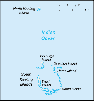 Cocos (Keeling) Islands map (World Factbook) - Click Image to Close