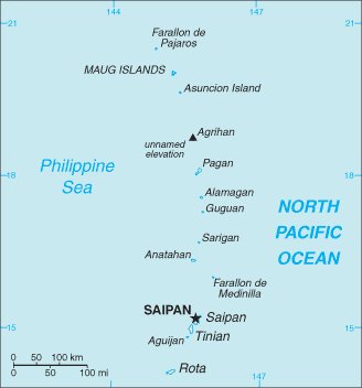 Northern Mariana Islands map (World Factbook)