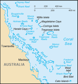 Coral Sea Islands map (World Factbook) - Click Image to Close