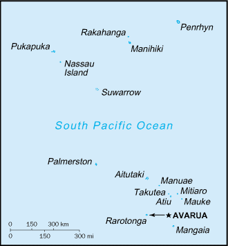 Cook Islands map (World Factbook)