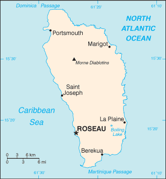 Dominica map (World Factbook) - Click Image to Close