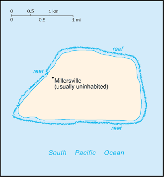 Jarvis Island map (World Factbook)