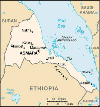 Eritrea map (World Factbook) - Click Image to Close