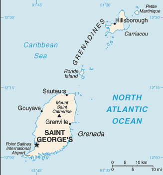 Grenada map (World Factbook)