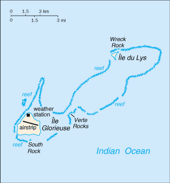 Glorioso Islands map (World Factbook) - Click Image to Close