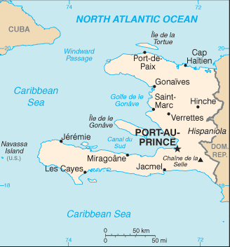 Haiti map (World Factbook) - Click Image to Close