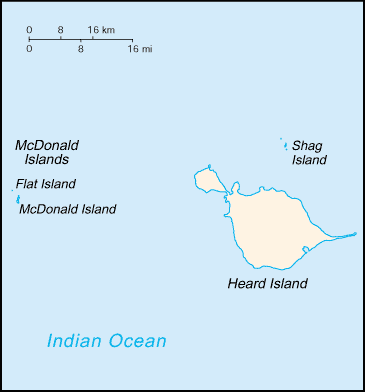 Heard Island and McDonald Islands map (World Factbook) - Click Image to Close