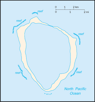 Clipperton Island map (World Factbook)