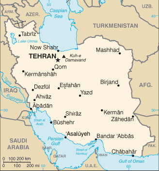 Iran map (World Factbook) - Click Image to Close