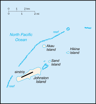 Johnston Atoll map (World Factbook)