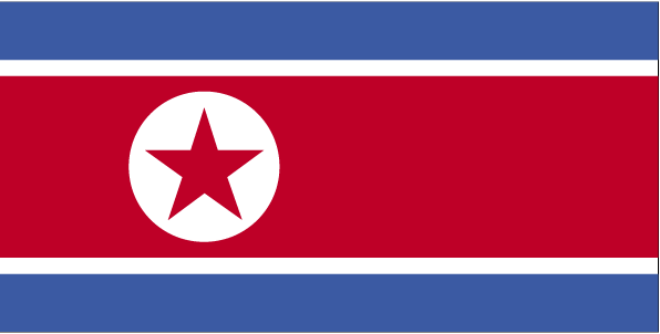 Korea, North flag - Click Image to Close