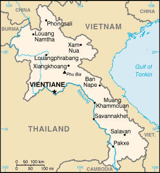 Laos map (World Factbook) - Click Image to Close