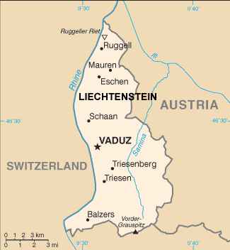 Liechtenstein map (World Factbook, modified) - Click Image to Close