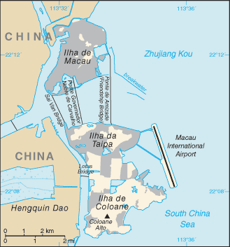 Macau map (World Factbook) - Click Image to Close