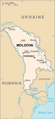 Moldova map (World Factbook, modified) - Click Image to Close