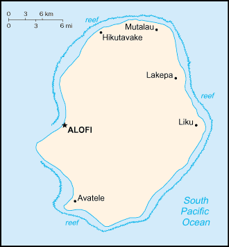 Niue map (World Factbook)