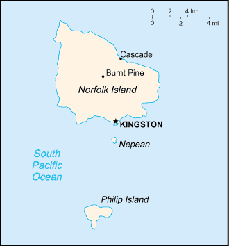 Norfolk Island map (World Factbook)