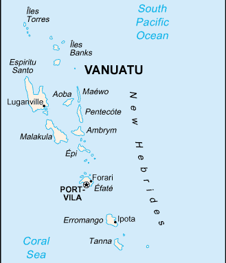 Vanuatu map (World Factbook, modified) - Click Image to Close