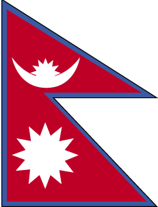 Nepal flag - Click Image to Close