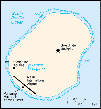Nauru map (World Factbook)