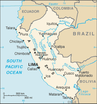 Peru map (World Factbook)
