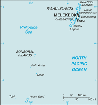 Palau map (World Factbook) - Click Image to Close