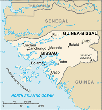 Guinea-Bissau map (World Factbook, modified)
